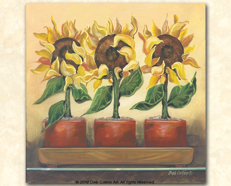 Sunflower Trio